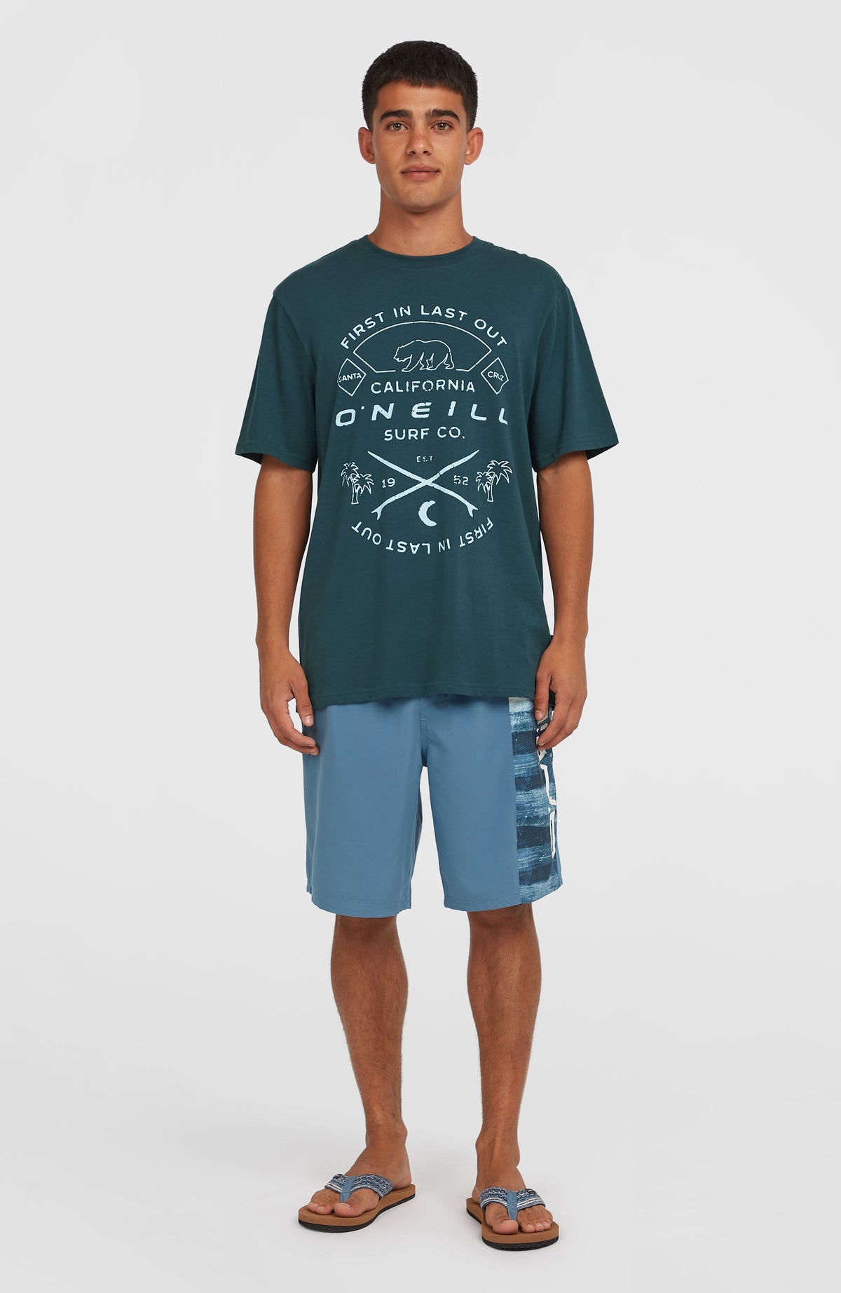 Short de bain Retro 19'' | Blue Melted Texture