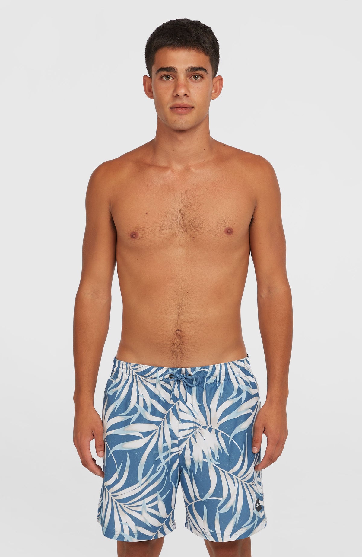 Short de bain Cali Floral 16'' | Blue Dipped Leaves