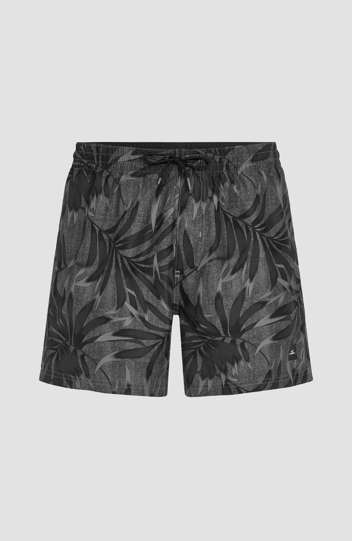 Short de bain Cali Floral 16'' | Black Dipped Leaves