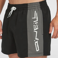 Short de bain Retro 14'' | Black Out Colour Block