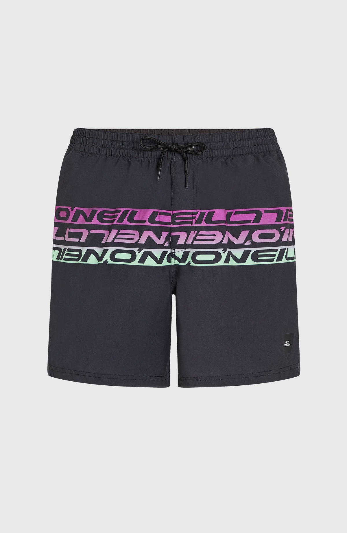 Short de bain Cali Stripe 16 | Black/Purple Upside Down Clean