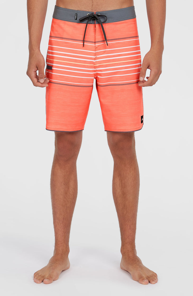 Boardshort Hyperfreak Heat Stripe Scallop 18 | Peach Echo Heat Stripe