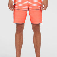 Boardshort Hyperfreak Heat Stripe Scallop 18 | Peach Echo Heat Stripe