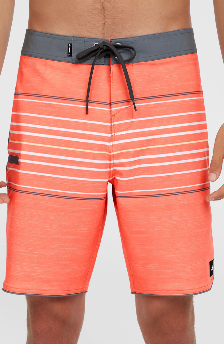 Boardshort Hyperfreak Heat Stripe Scallop 18 | Peach Echo Heat Stripe