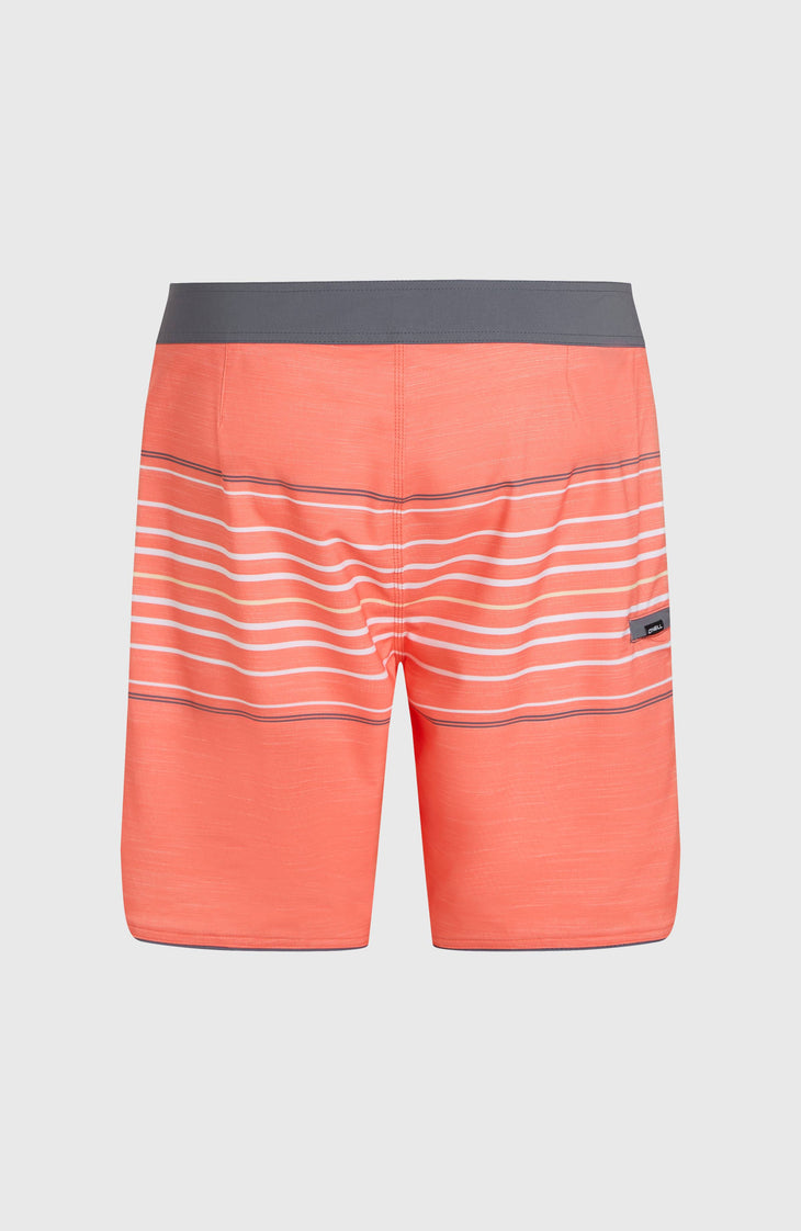Boardshort Hyperfreak Heat Stripe Scallop 18 | Peach Echo Heat Stripe