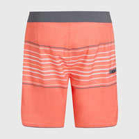 Boardshort Hyperfreak Heat Stripe Scallop 18 | Peach Echo Heat Stripe