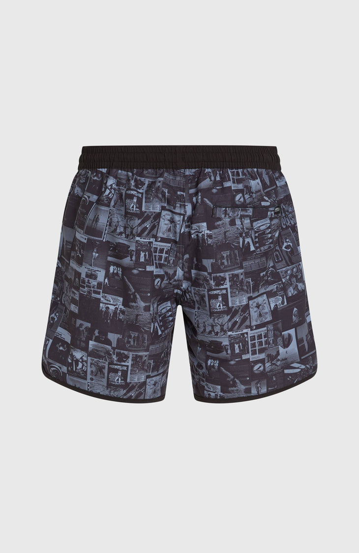 Short de bain O'Riginals Scallop 16 | Black Out Heritage AOP
