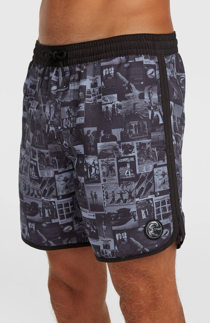 Short de bain O'Riginals Scallop 16 | Black Out Heritage AOP