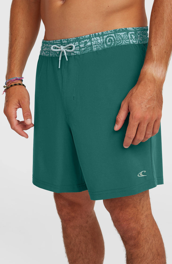 Short de bain Pocket Print 16'' | Botanical Heat