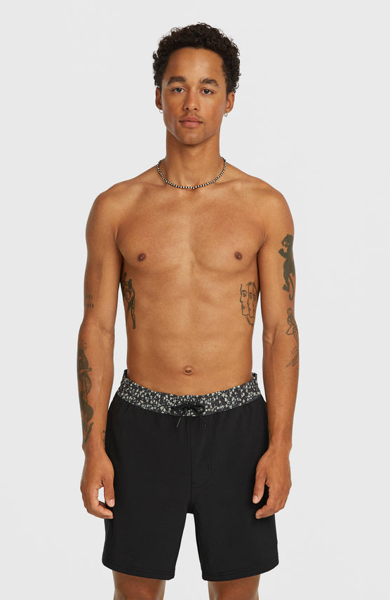 Short de bain Pocket Print 16'' | Black Out