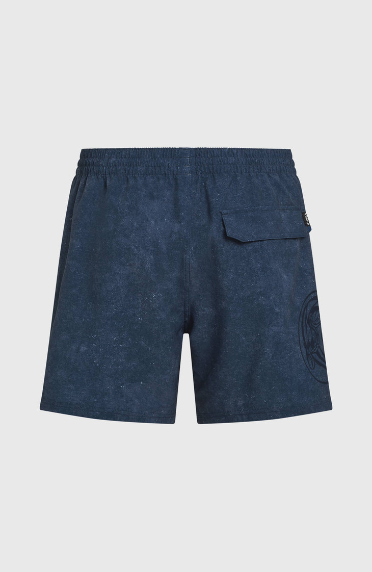 Short de bain O'Riginals Cali Ocean 16'' | Dark Blue Originals Acid Wash