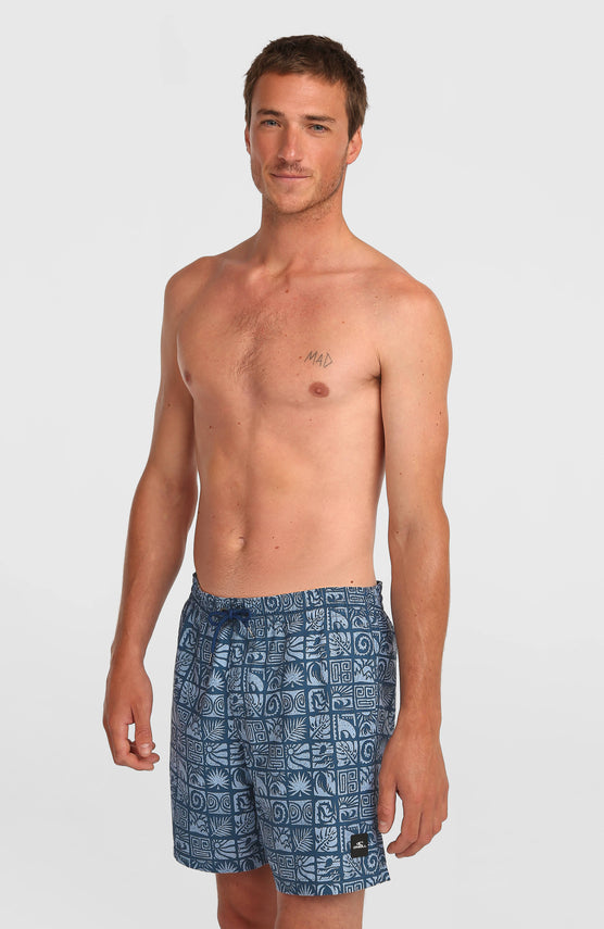 Short de bain O'Neill Print 16 | Dark Blue Bricks
