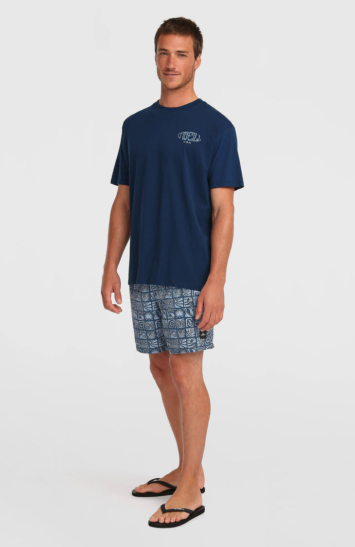 Short de bain O'Neill Print 16 | Dark Blue Bricks