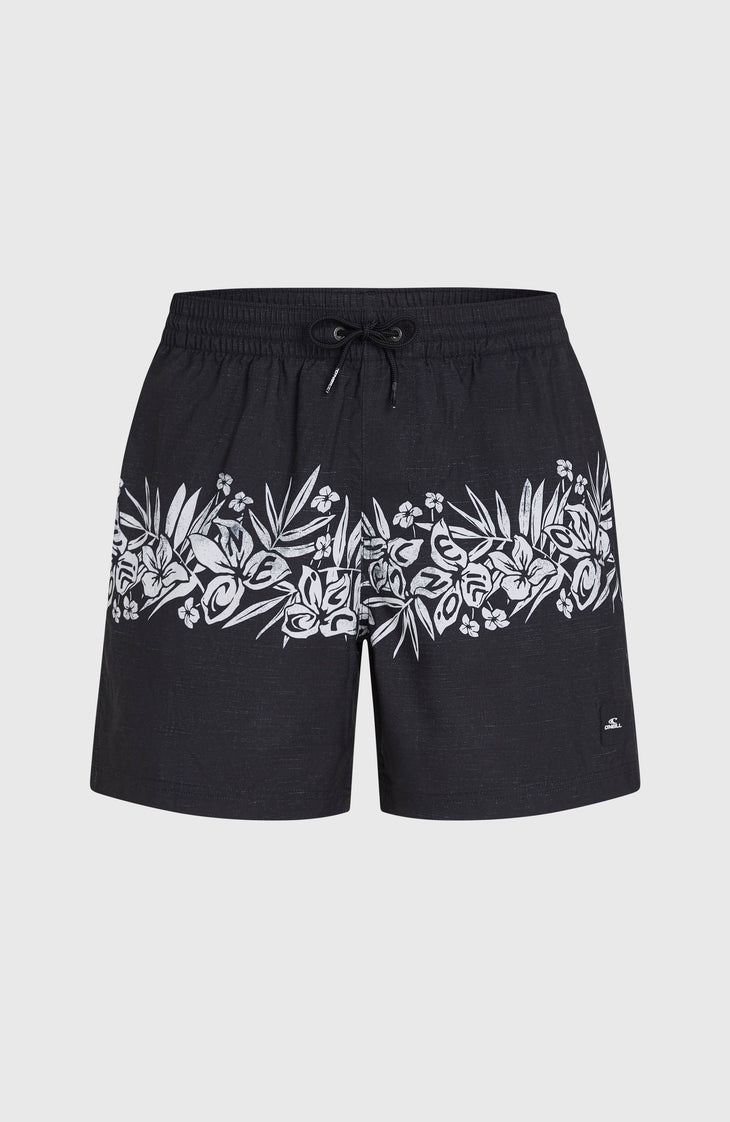 Short de bain O'Neill Uni Flower 16'' | Black Tropical Stripe