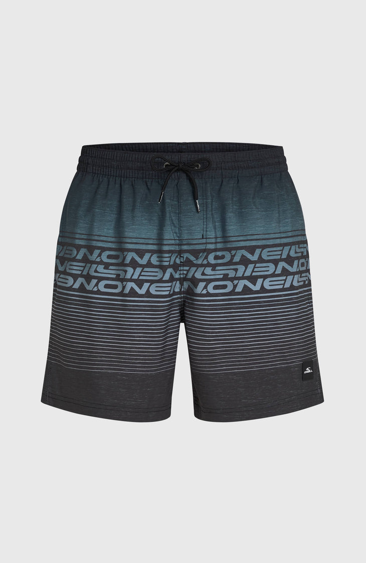 Short de bain Logo Stripe 16'' | Black Out Heritage O'Neill Stripe