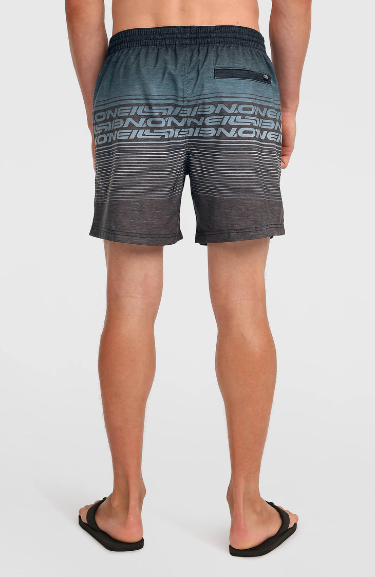 Short de bain Logo Stripe 16'' | Black Out Heritage O'Neill Stripe