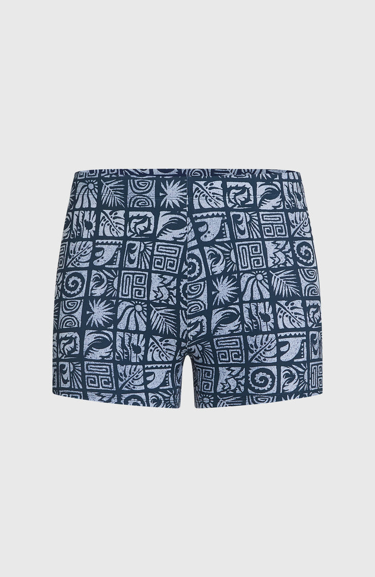 Boxer Essentials All-Over-Print | Dark Blue Bricks