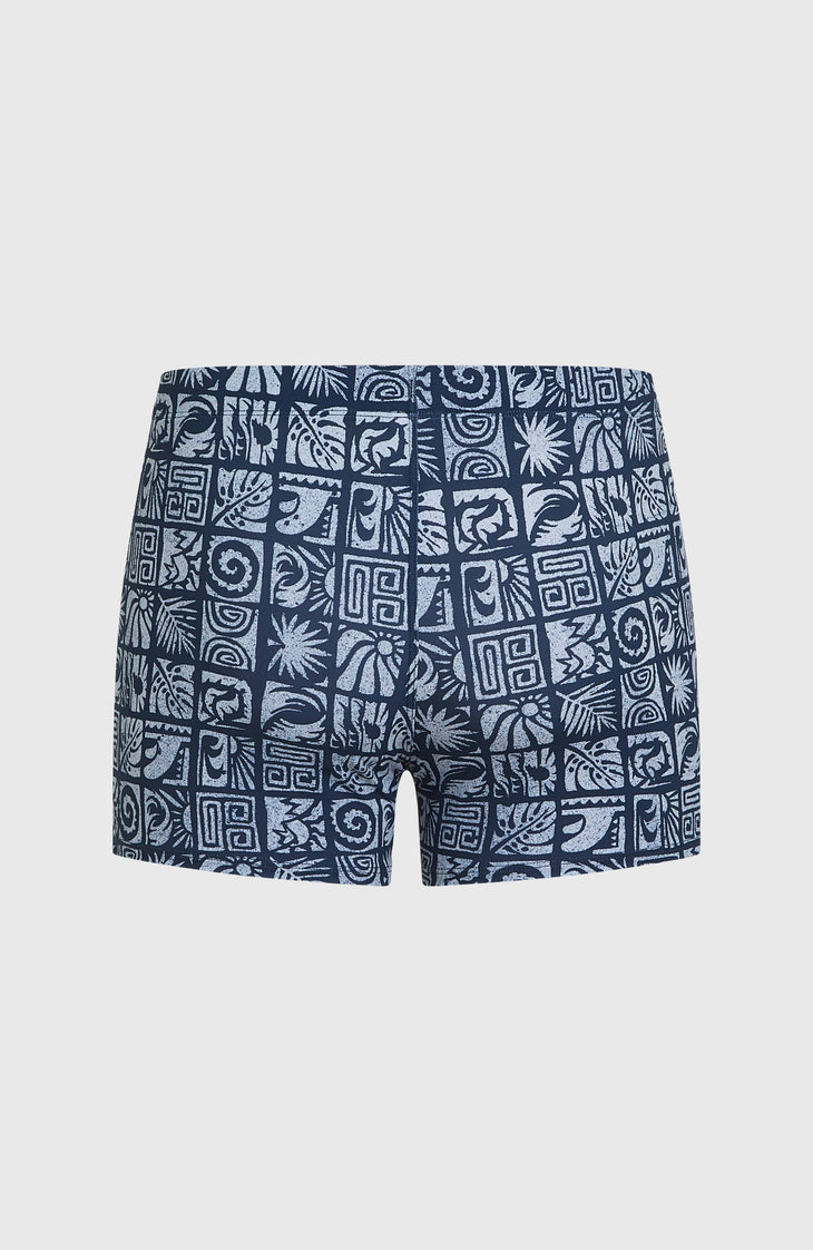 Boxer Essentials All-Over-Print | Dark Blue Bricks
