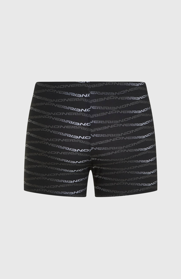 Boxer Essentials All-Over-Print | Black Boys Gradient Stripe