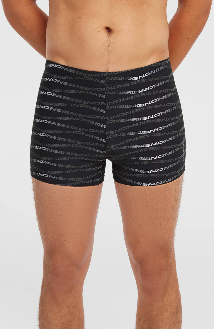 Boxer Essentials All-Over-Print | Black Boys Gradient Stripe
