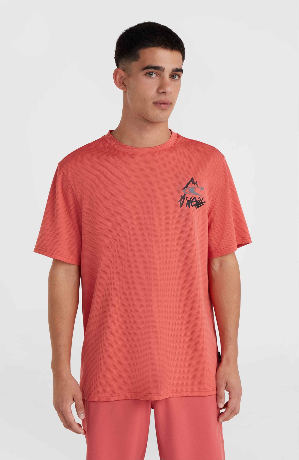 T-shirt O'Neill Hybrid Logo Polygiene | Red Orcher