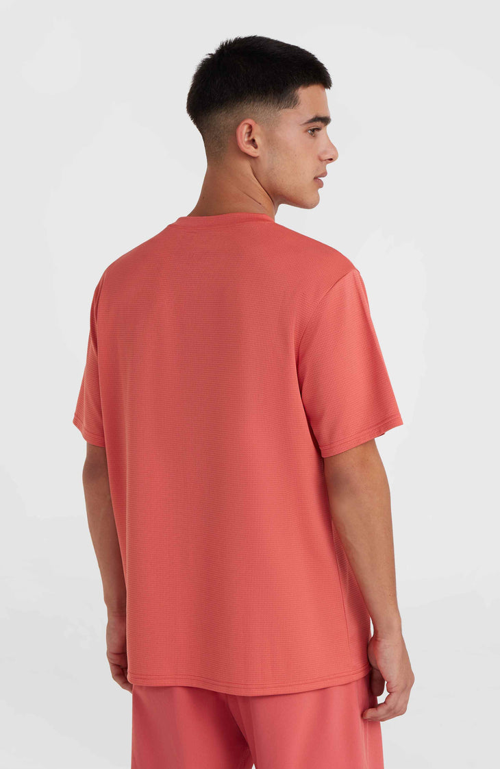 T-shirt O'Neill Hybrid Logo Polygiene | Red Orcher
