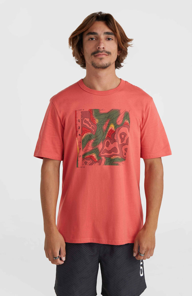T-shirt O'Neill TRVLR Series Pacific Polygiene | Red Orcher