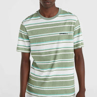 T-shirt à rayures Mix and Match | Green Bold Stripes