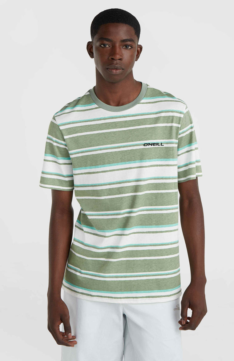 T-shirt à rayures Mix and Match | Green Bold Stripes