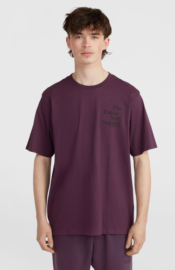 T-shirt Future Surf Society | Aubergine