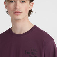 T-shirt Future Surf Society | Aubergine