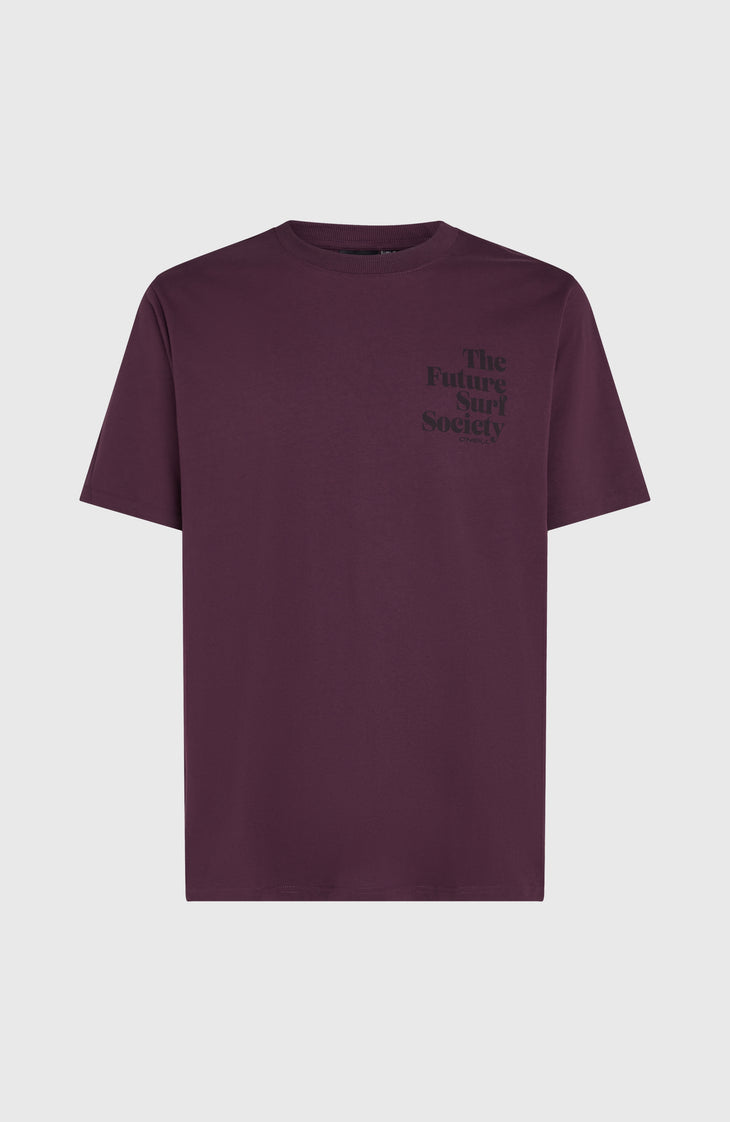T-shirt Future Surf Society | Aubergine