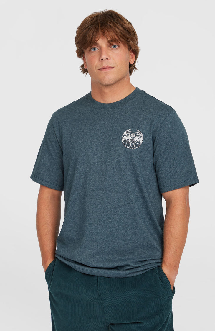 T-shirt Back Print | Alma Steel Melange