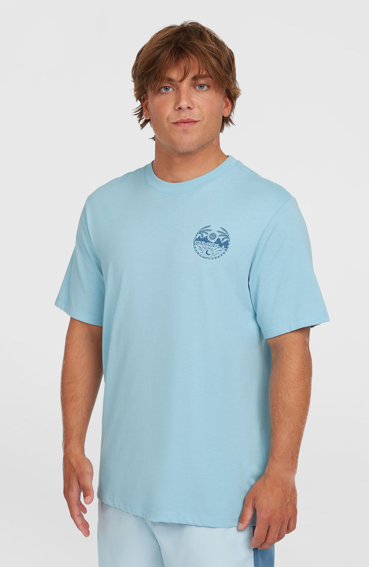 T-shirt Back Print | Morning Glory Melange
