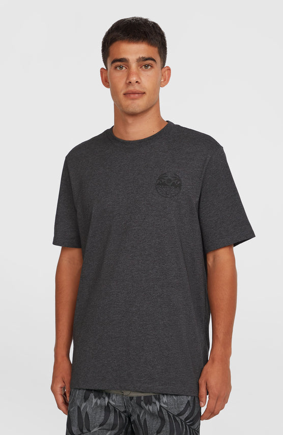 T-shirt Back Print | Black Out Melange