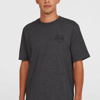 T-shirt Back Print | Black Out Melange
