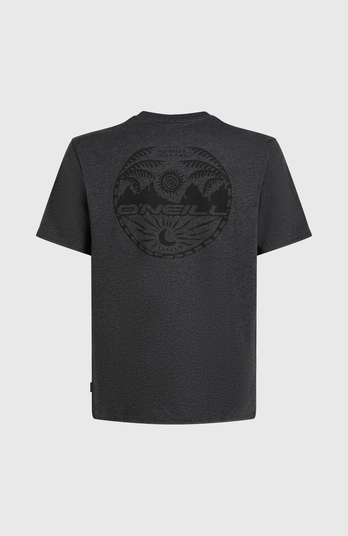 T-shirt Back Print | Black Out Melange
