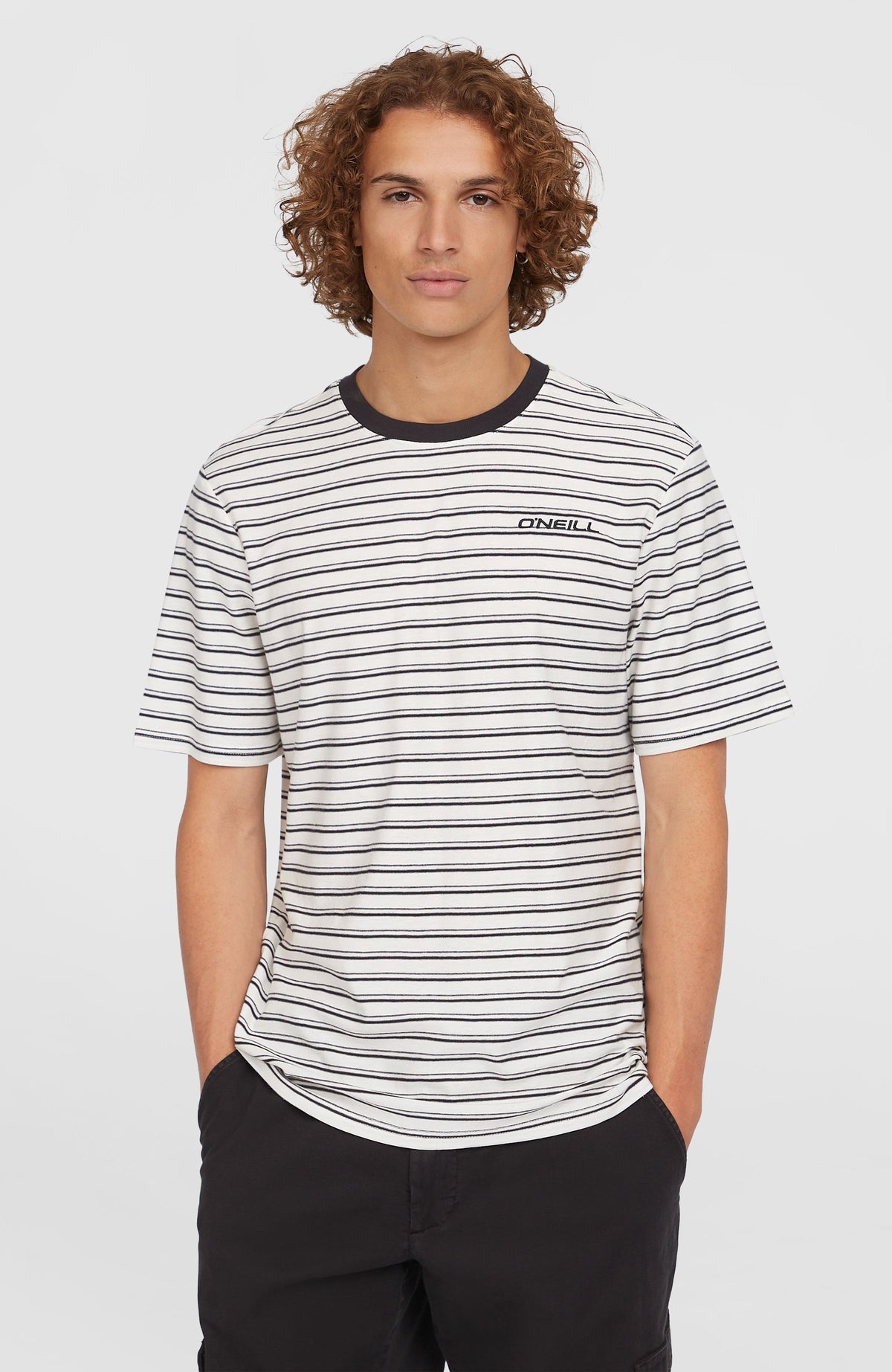 T-shirt Yarn Stripe | White Cali Stripe