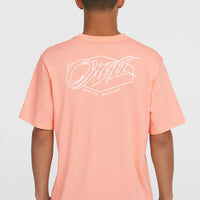 T-shirt Box Logo | Coral Pop