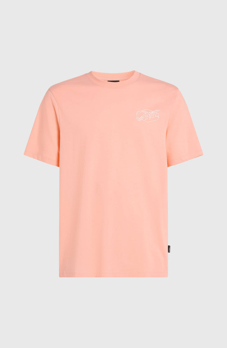 T-shirt Box Logo | Coral Pop