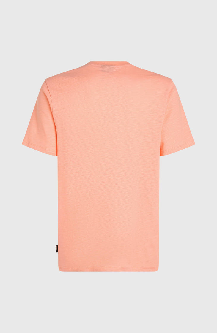 T-shirt Slub Chest Pocket | Coral Pop