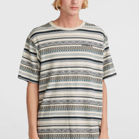 T-shirt Ikat Jacquard | Grey Ikat Stripe