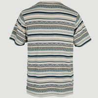 T-shirt Ikat Jacquard | Grey Ikat Stripe