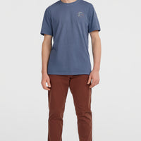 T-shirt O'Riginals Retro Back-Print | Mozart Blue