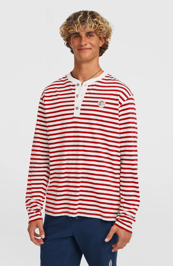 T-shirt manches longues O'Riginals | White/Red Originals Stripe