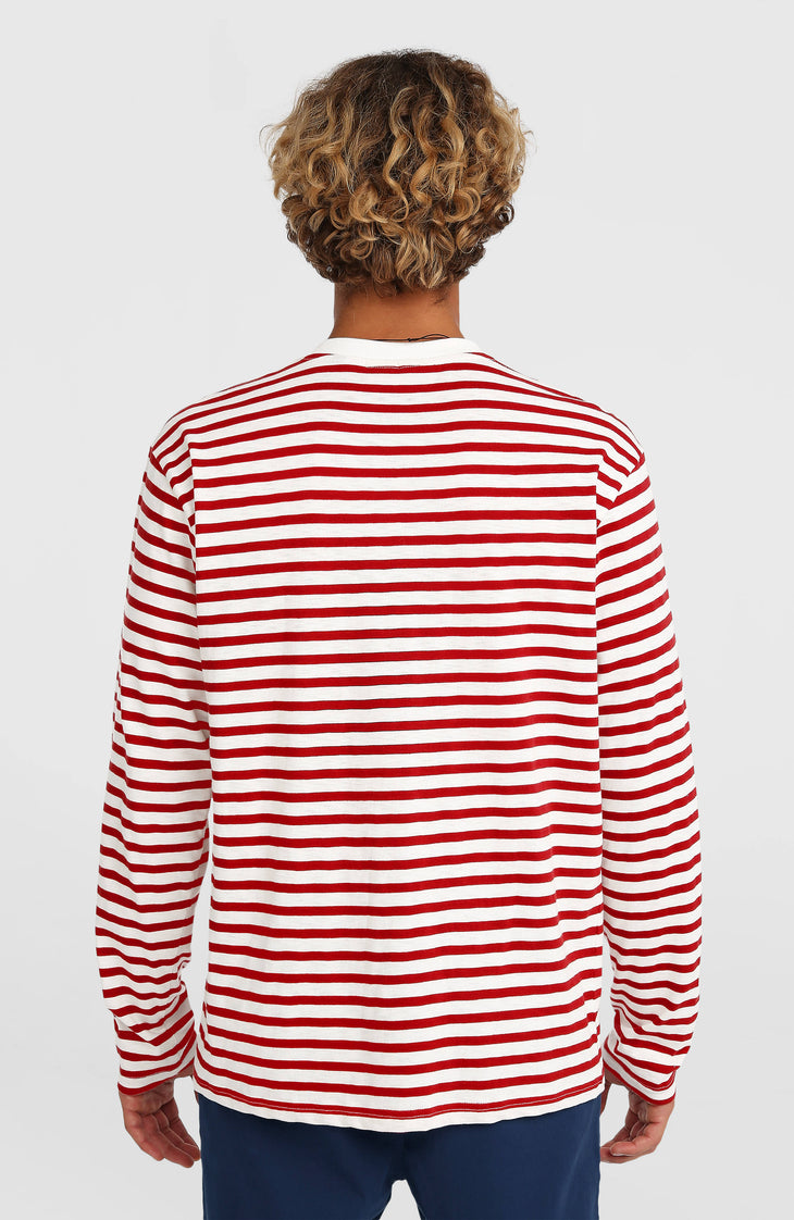 T-shirt manches longues O'Riginals | White/Red Originals Stripe