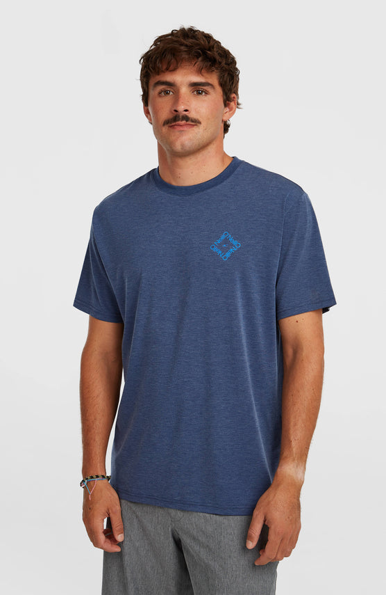 T-shirt O'Neill Hybrid Polygiene Back-Print | English Evening