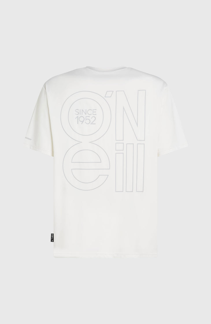 T-shirt O'Neill Hybrid UPF 50+ Polygiene Back-Print | Snow White