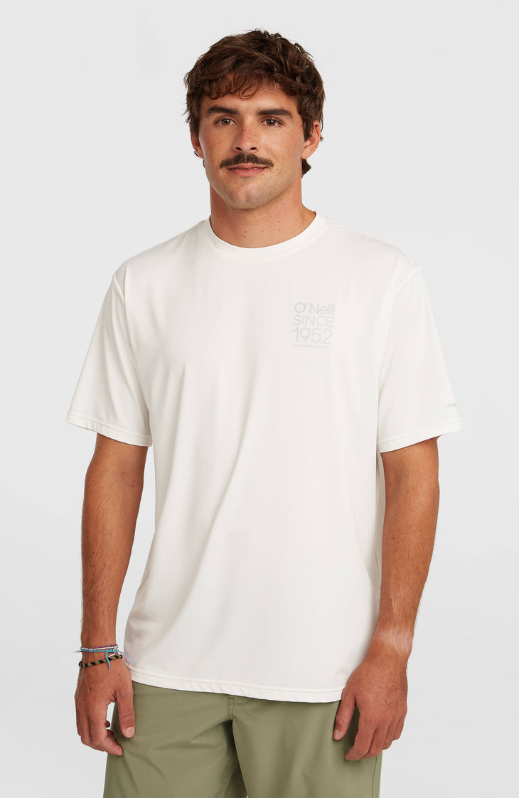 T-shirt O'Neill Hybrid UPF 50+ Polygiene Back-Print | Snow White
