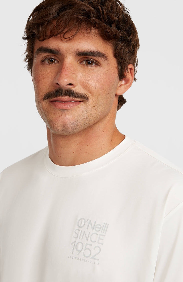 T-shirt O'Neill Hybrid UPF 50+ Polygiene Back-Print | Snow White